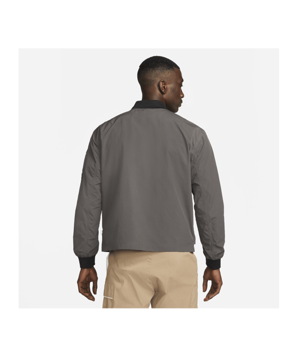 Nike Essentials Unlined Bomber Jacke Grau F254 - grau