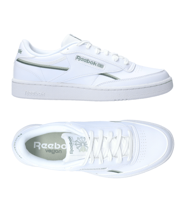 Reebok Club C 85 Vegan Weiss Grün - weiss