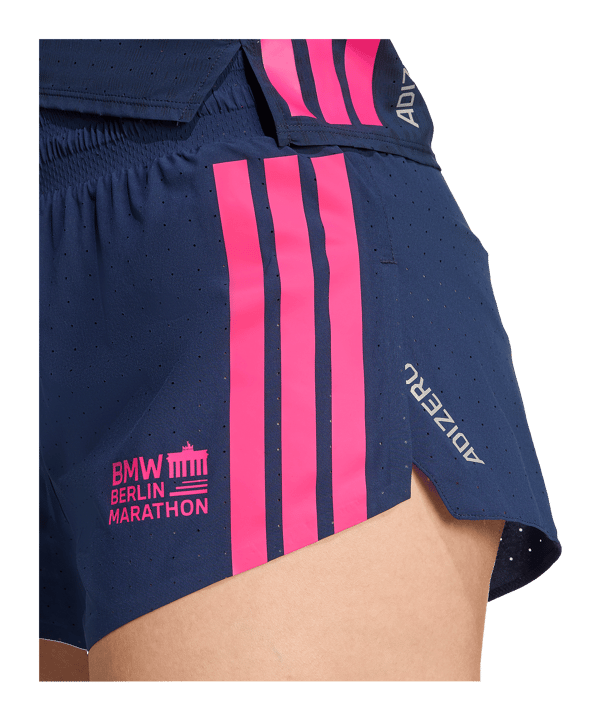 adidas BMW Berlin-Marathon 2025 Split Hardloopshorts Dames Blauw - blauw