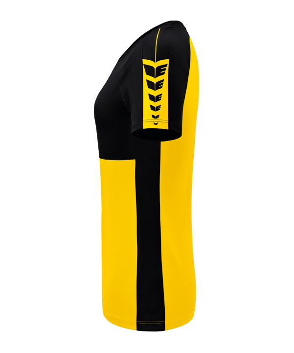 Erima Six Wings T-Shirt Damen Gelb Schwarz - gelb