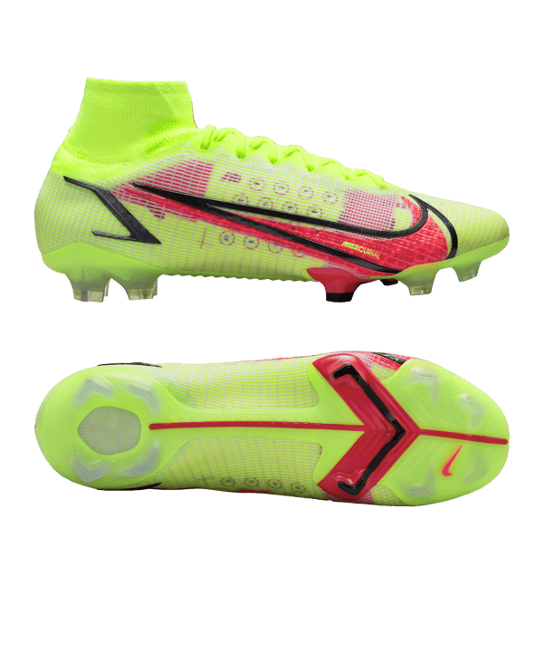 Nike Mercurial Superfly VIII Motivation Elite FG Gelb Rot F760 - gelb