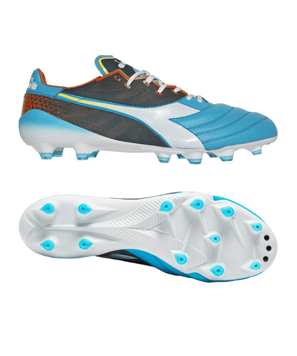 Diadora Brasil Elite Veloce FG Blau Weiss Orange FD0954 - blau