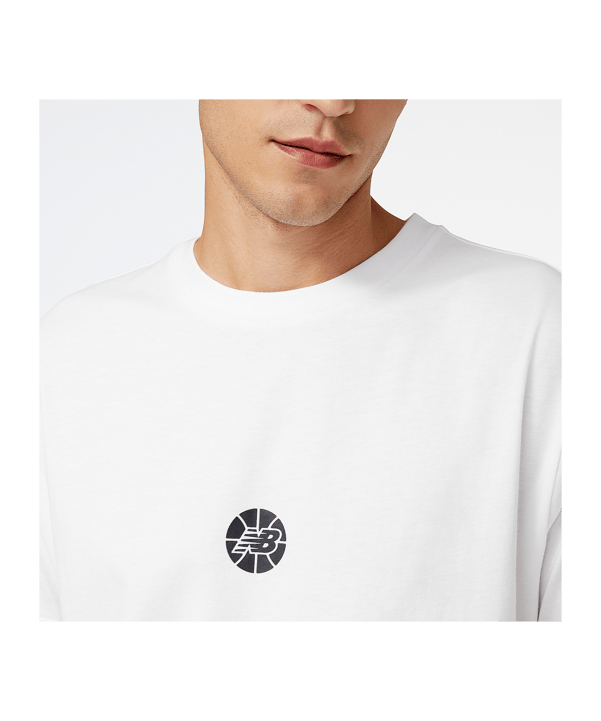 New Balance Essentials Hoops T-Shirt Weiß - weiss