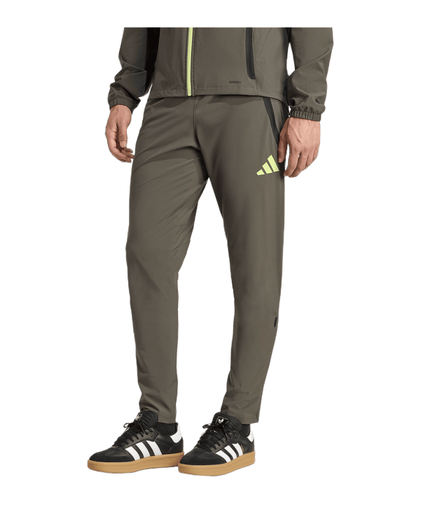 adidas Real Madrid Vis Tech Travel Jogginghose Grau - grau