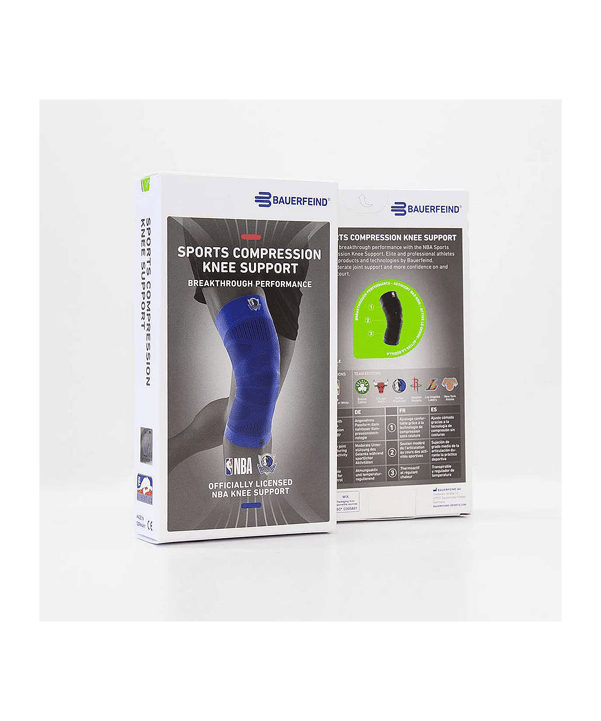 Bauerfeind NBA Dallas Mavericks Sports Compression Support Kniebandage Blau
