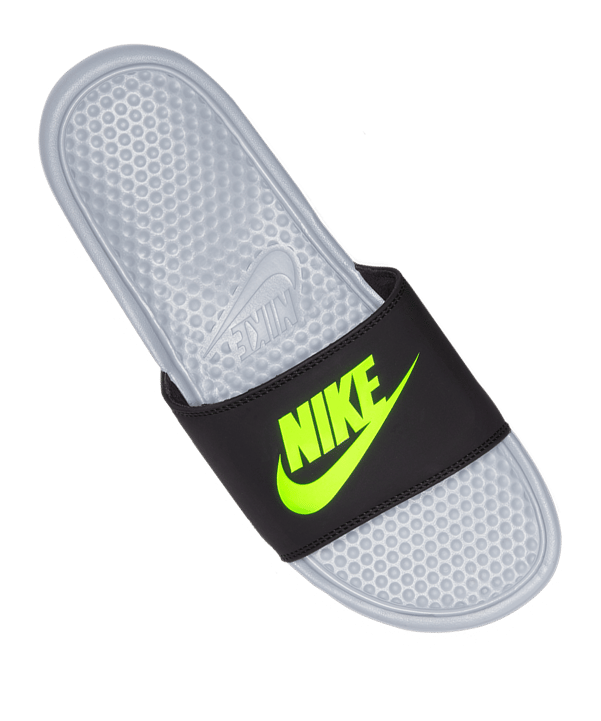 Nike Benassi Just Do It. Badelatschen F027 - grau
