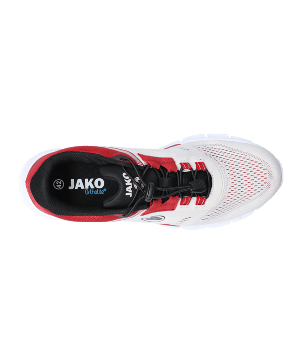 JAKO Freizeitschuh Premium Flow Weiss Rot F718 - weiss