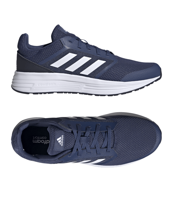 adidas Galaxy 5 Running Blau Weiss - blau