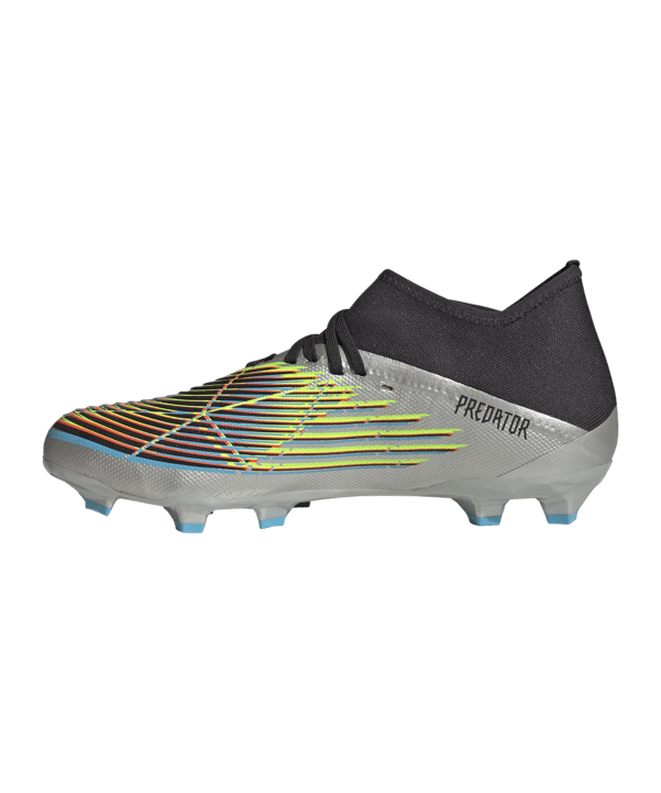 adidas Predator EDGE.3 FG Beyond Fast Silber Schwarz Grün - silber