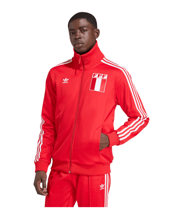 adidas Peru Präsentationsjacke Rot - rot