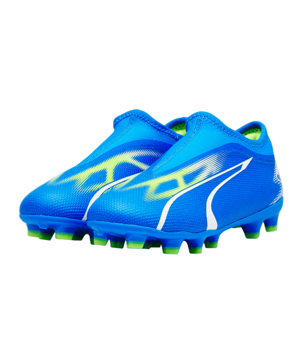 PUMA ULTRA Match LL FG/AG Jr Gear Up Kids Blau Weiss F03 - blau