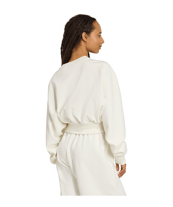 adidas Soft Lux Sweatshirt Damen Weiß - weiss