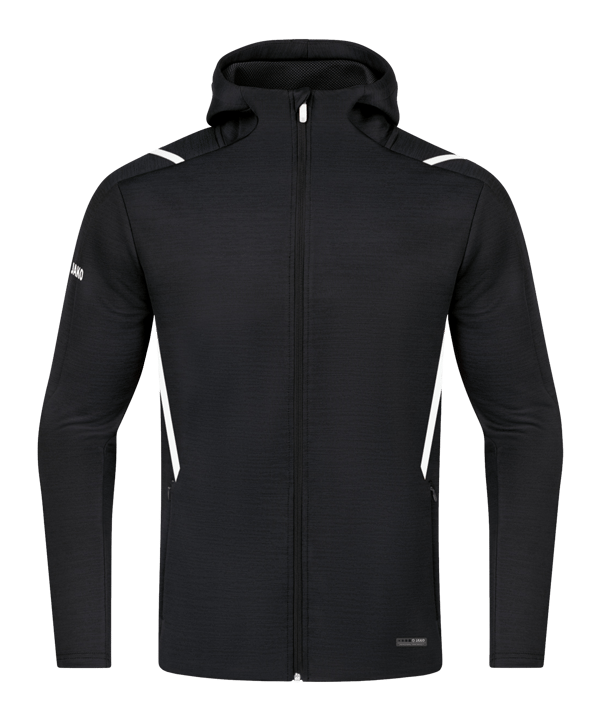 JAKO Challenge Freizeit Kapuzenjacke Schwarz F501 - schwarz
