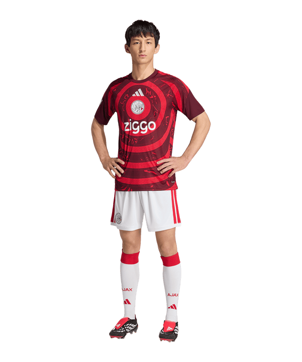 adidas Ajax Amsterdam Pre-Match Maillot 2026/2027 Rouge - rouge