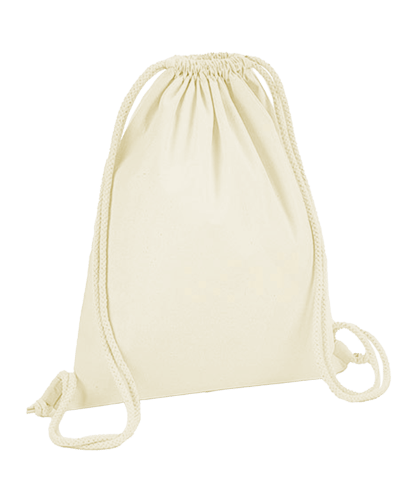 Merch Organic Premium Cotton Gymsack Natural - weiss