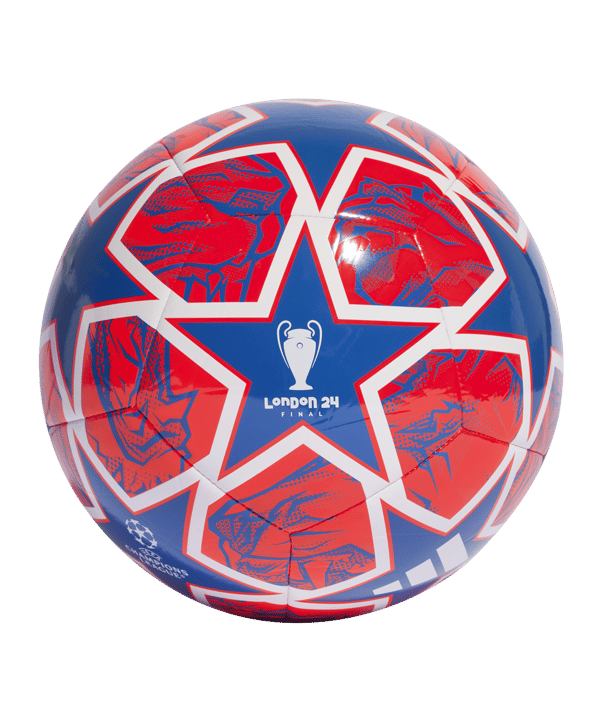 adidas Club Trainingsball UCL London Blau Rot  Weiss - blau
