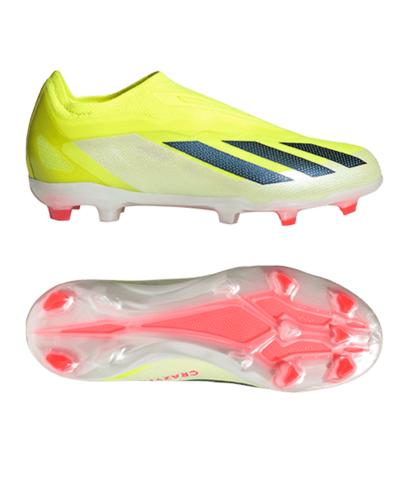 adidas X Crazyfast Elite LL FG Solar Energy Kids Gelb Schwarz Weiss - gelb