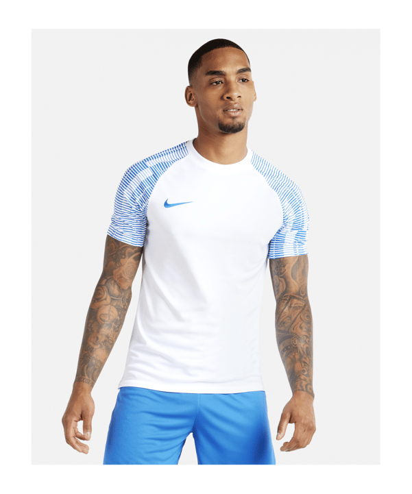 Nike Academy Trikot Weiss Blau F102 - weiss