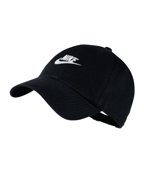 Nike Heritage 86 Washed Cap Kappe Schwarz F010 - schwarz