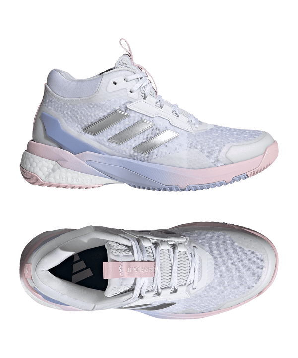adidas Crazyflight 5 Mid Indoor Schuh Damen Weiss - weiss