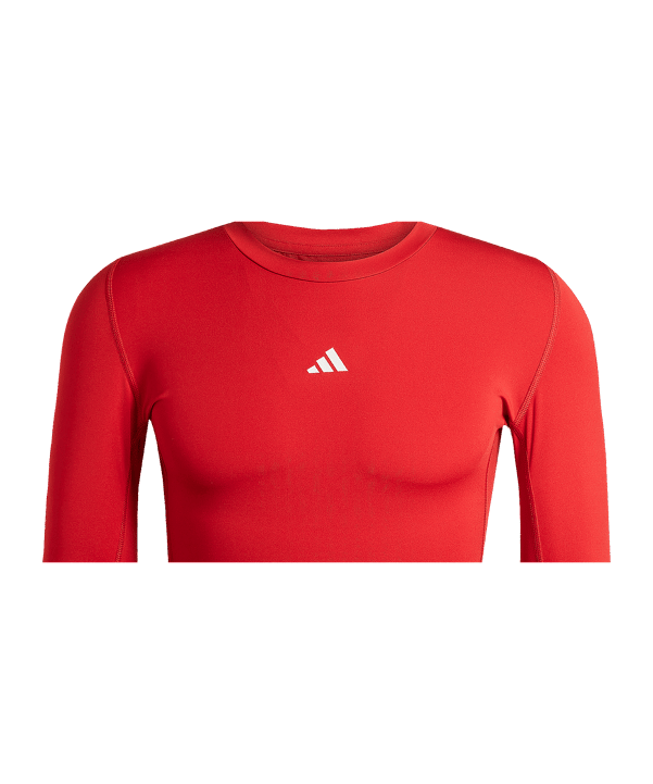 adidas Techfit Longsleeve Kids Rot - rot