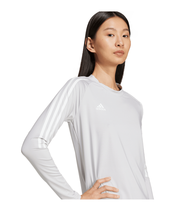 adidas Hilo White T-Shirt Damen Grau - grau