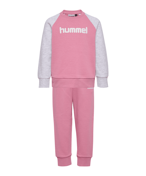 Hummel Mini Reg Base Sweat Set Trainingsanzug Kids Rosa F3203 - rosa