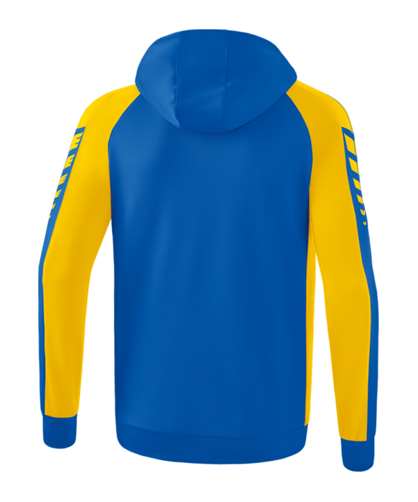 Erima SIX WINGS Kapuzenjacke Blau Gelb - blau
