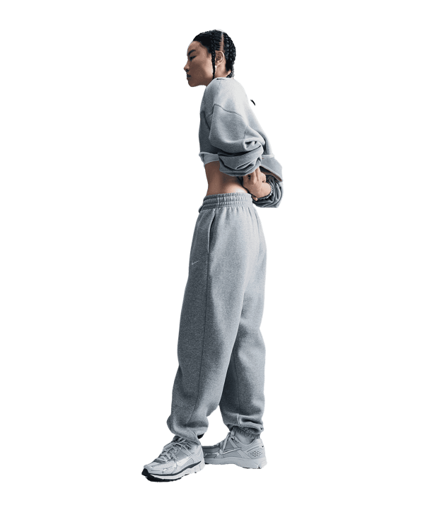 Nike Phoenix 2 Fleece Jogginghose Damen Grau F063 - grau