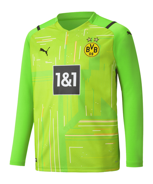 PUMA BVB Dortmund Torwarttrikot 2021/2022 Kids Grün F51 - gruen