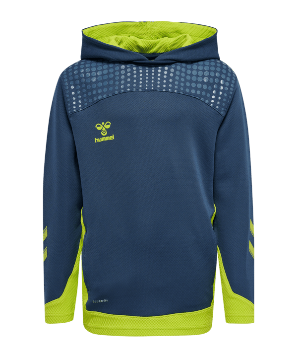 Hummel hmlLEAD Poly Hoody Kids Blau F7642 - blau