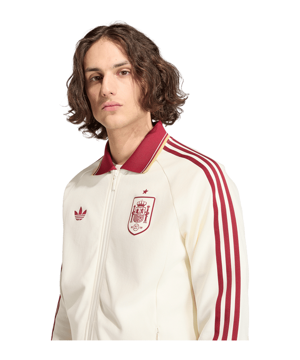 adidas FEF Spanien Anthem Jacke Weiß - weiss