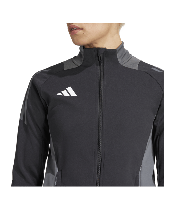 adidas Tiro 24 Competition Trainingsjacke Damen Schwarz - schwarz