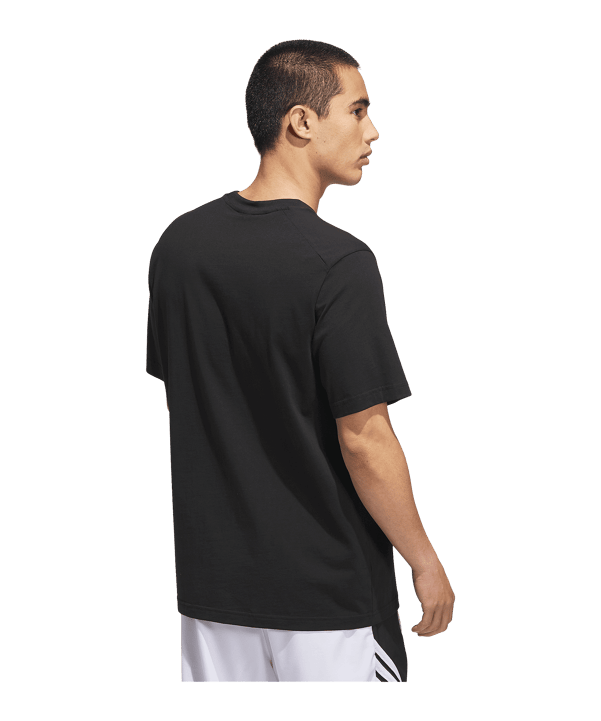 adidas Basketball Graphic T-Shirt Schwarz - schwarz
