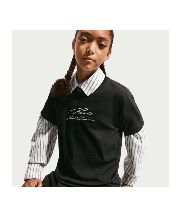 Nike Paris Saint-Germain Premium T-shirt Bambini Nero C010 - nero