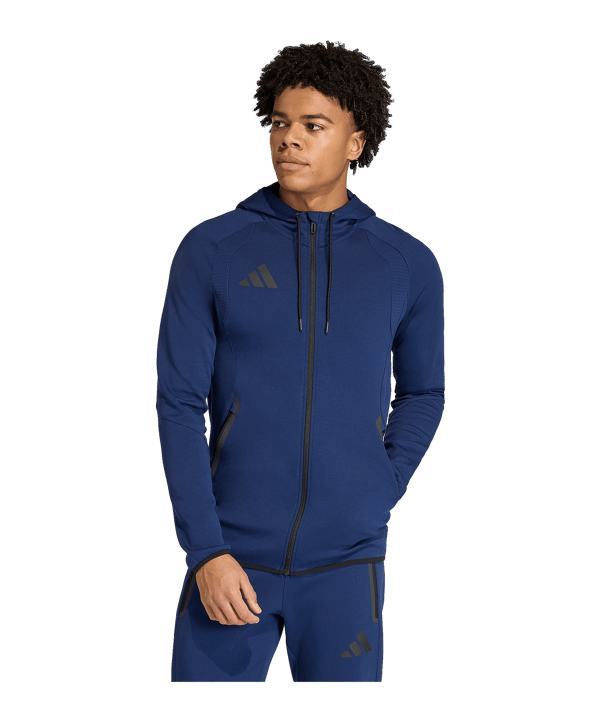adidas Tiro Travel Hoody Dunkelblau
