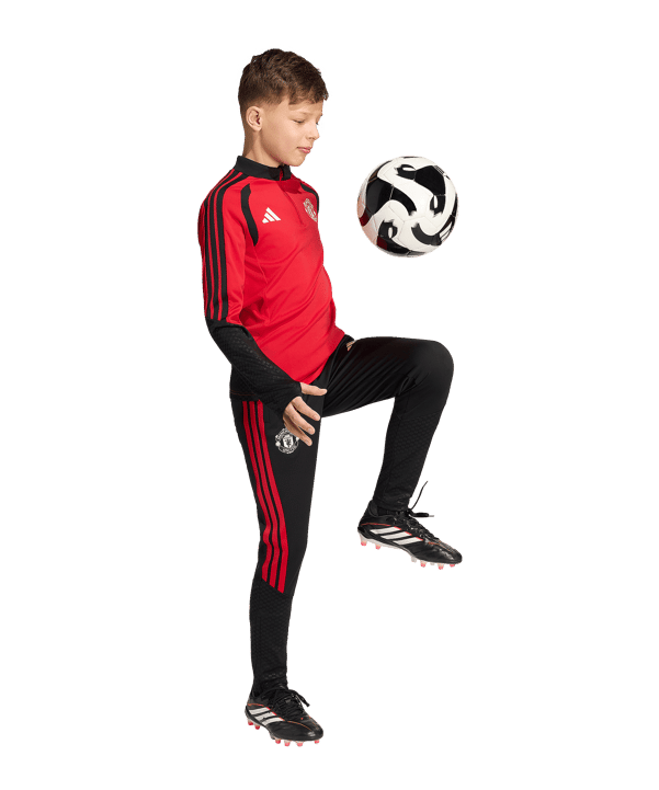adidas Manchester United Tiro Trainingshose Kids Schwarz - schwarz