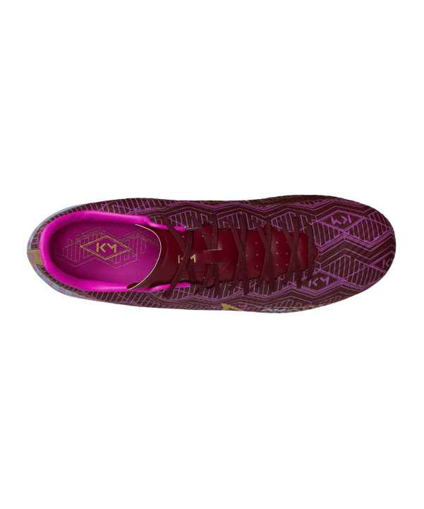Nike Zoom Vapor XV Academy FG/MG Mbappe Mode 2.0 Rot Gold F694 - lila