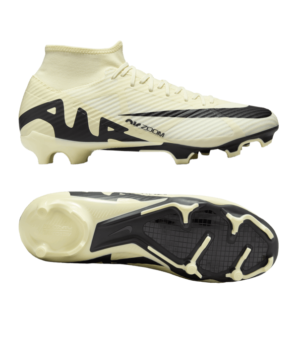 Nike Air Zoom Mercurial Superfly IX Academy FG/MG Mad Ready Beige Schwarz F700 - beige