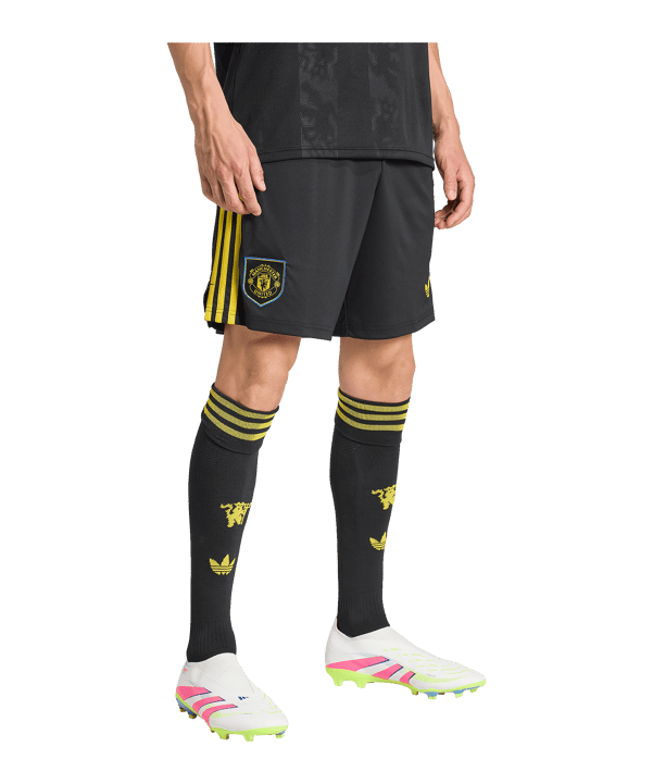 adidas Manchester United Short 3rd 2025/2026 Schwarz - schwarz