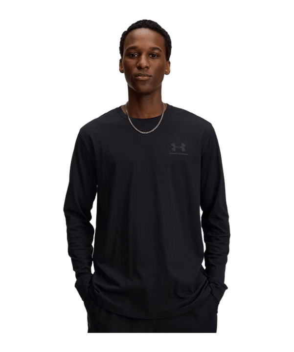 Under Armour Sportstyle Manica Lunga Nero C002 - nero
