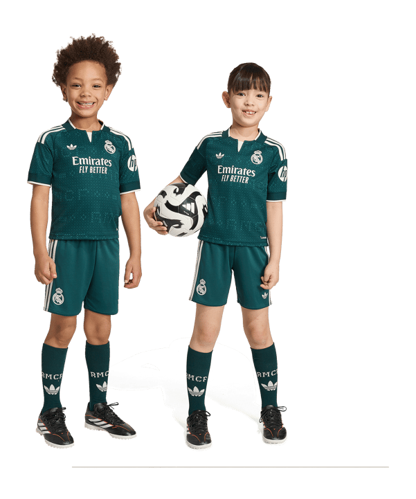 adidas Real Madrid Divisa da gara Away 2026/2027 Bambini Verde - verde