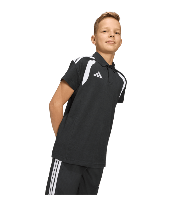 adidas Tiro 26 League Polo Kids Schwarz - schwarz