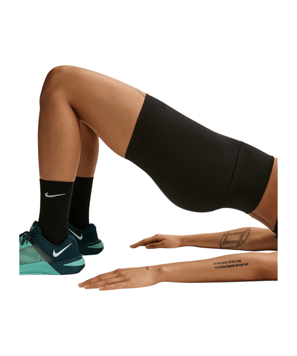 Nike Seamless High Rise 5" Short Damen Schwarz F010 - schwarz