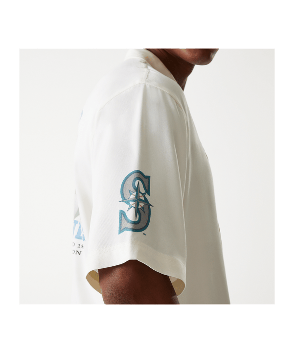 New Era MLB Seattle Mariners Graphic Revere T-Shirt Weiß - weiss