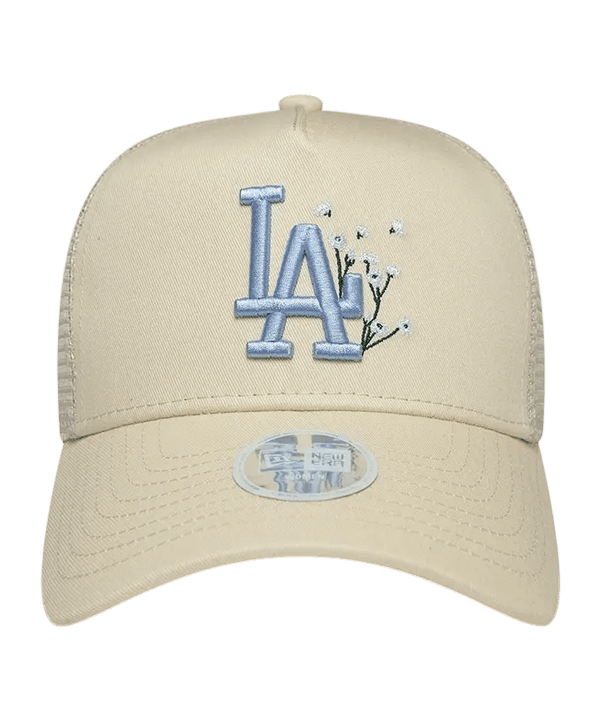 New Era Floral Trucker Losdod Capuchon Femmes Beige - beige