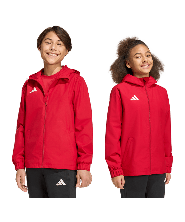 adidas Entrada 26 Jacke Kids Rot - rot