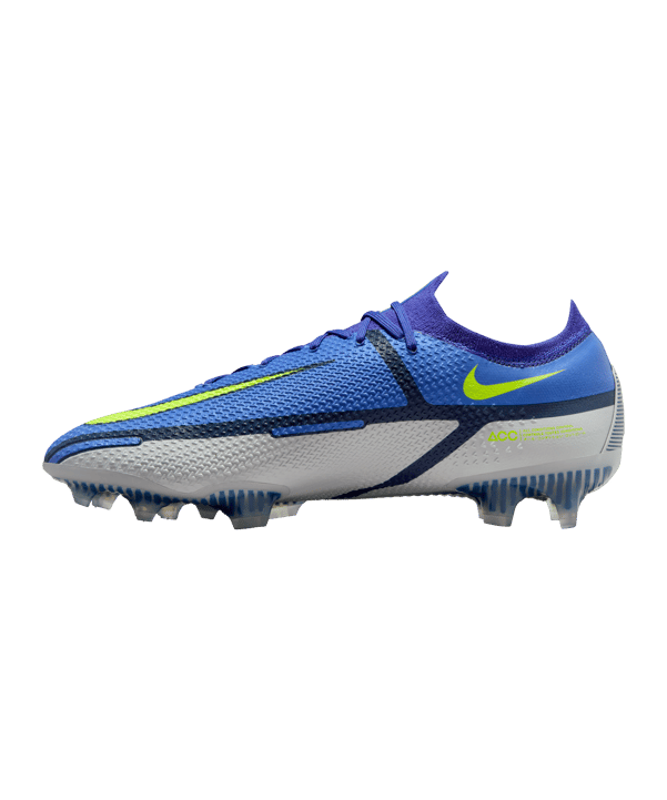 Nike Phantom GT2 Recharge Elite FG Blau Gelb Grau F570 - blau