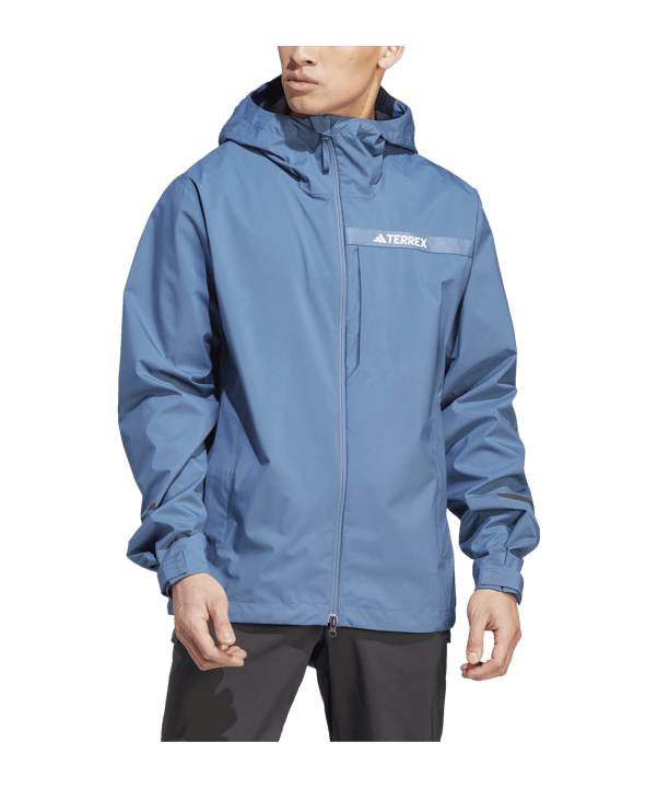 adidas Terrex Multi RAIN.RDY Regenjacke Blau Jacket Blue - blau