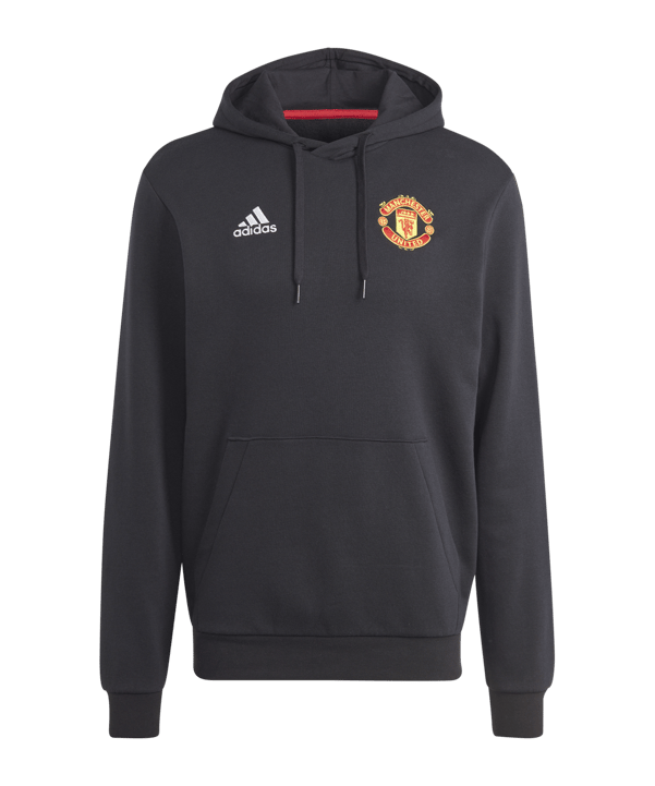 adidas Manchester United DNA Hoody Schwarz - schwarz